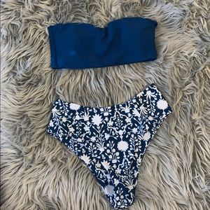 Two piece bikinihigh waisted bottom